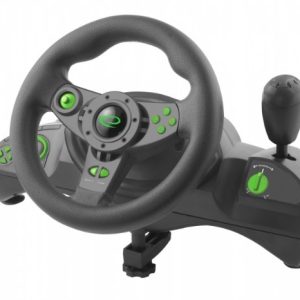 Esperanza EGW102 peliohjain Ohjauspyörä PC,Playstation 3 Digital USB Musta,Vihreä