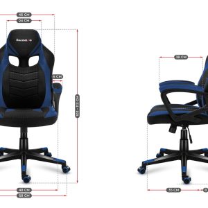 Huzaro FORCE 2.5 BLUE MESH Pelituoli Verkkoistuin Musta, sininen, sininen