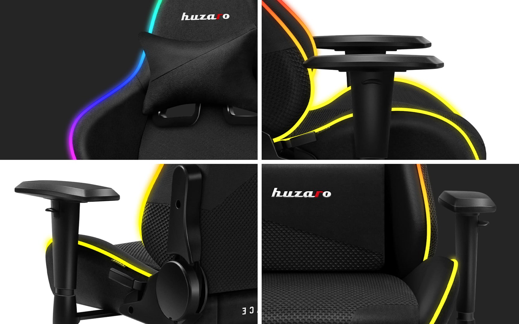 Huzaro Force 6.2 Mesh RGB -pelituoli