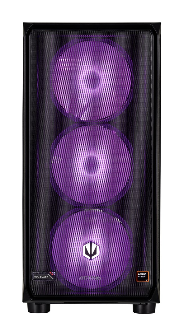 Actina 5901443411949 PC AMD Ryzen™ 7 7800X3D 32 Gt DDR5-SDRAM 2 Tt SSD NVIDIA GeForce RTX 5080 Windows 11 Home Midi Tower Musta