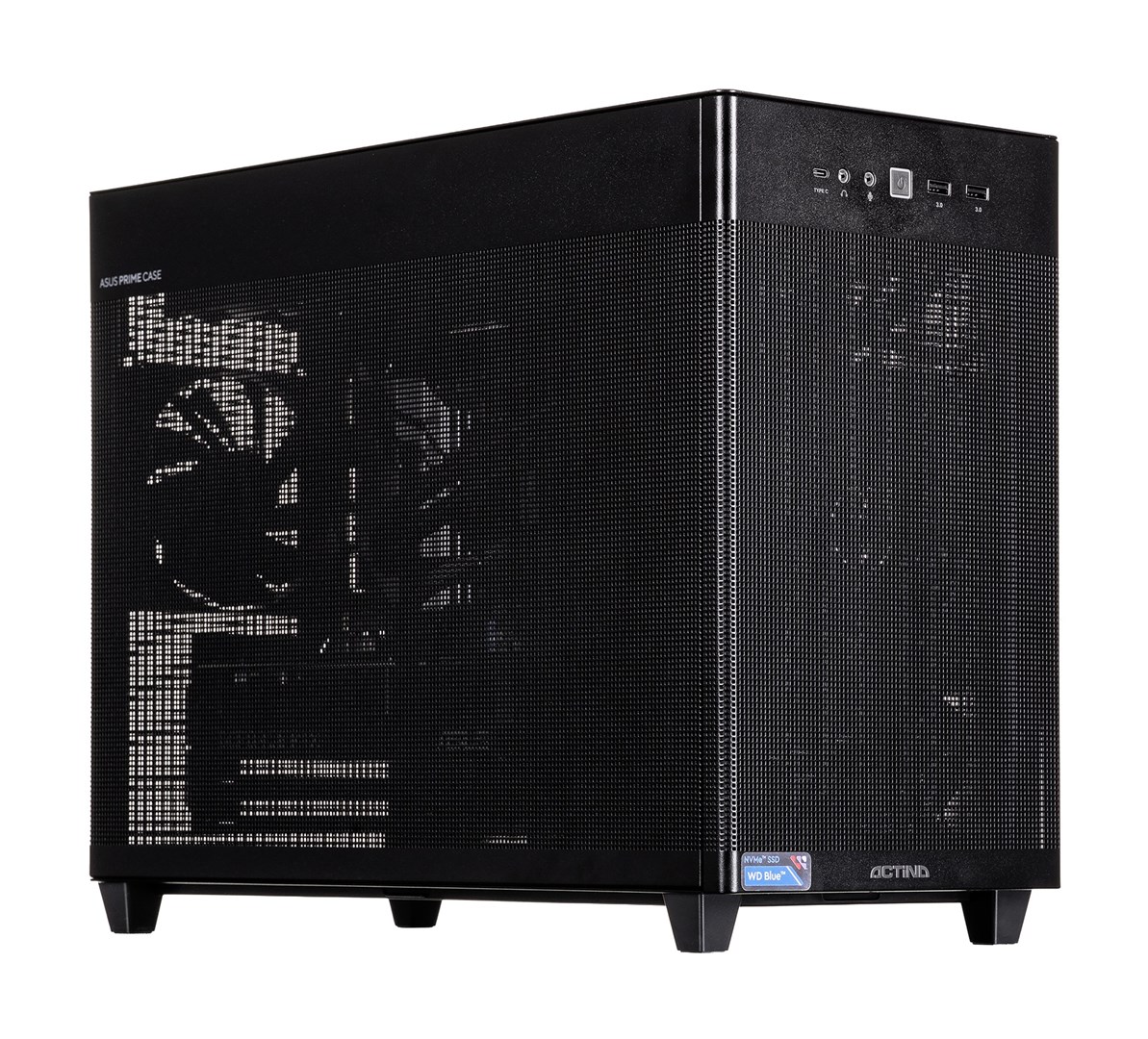 Actina 5901443430469 PC amd ryzenNTNTNT 5 9600x 32 Gt DDR5-SDR5-SDRA 1 Tt SSD NVIDIA GEFORCEE RTX 5060 The Mini Tower Black