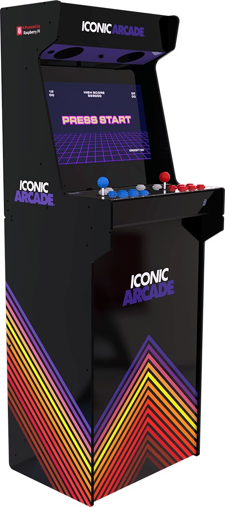 Ikoninen Arcade Arcade Cabinet Wi-Fi Monivärinen