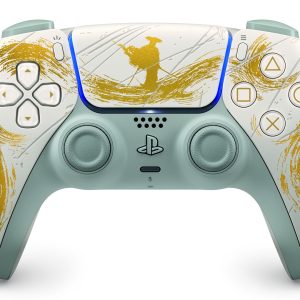 Sony Dualsense Ghost of Yotei Limited Edition Gold, valkoinen Bluetooth/USB-peliohjain, analoginen / digitaalinen PlayStation 5