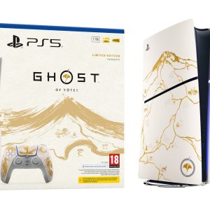 Sony PlayStation 5 -konsoli - Ghost of Yotei Gold Limited Edition Bundle (malliryhmä - slim)