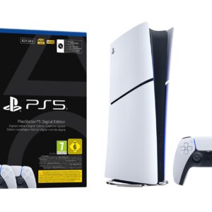 Sony Playstation 5 Slim Digital 825 Gt Wi-Fi musta, valkoinen