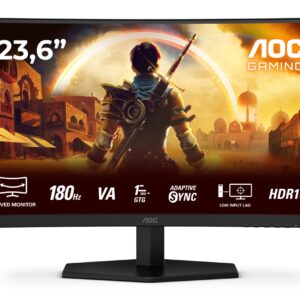 AOC G4 C24G42E tietokonenäyttö 59,9 cm (23,6") 1920 x 1080 pikseliä Full HD LED musta, punainen