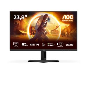 AOC G4 Q24G4RE tietokonenäyttö 60,5 cm (23,8") 2560 x 1440 pikseliä Quad HD LED musta, punainen