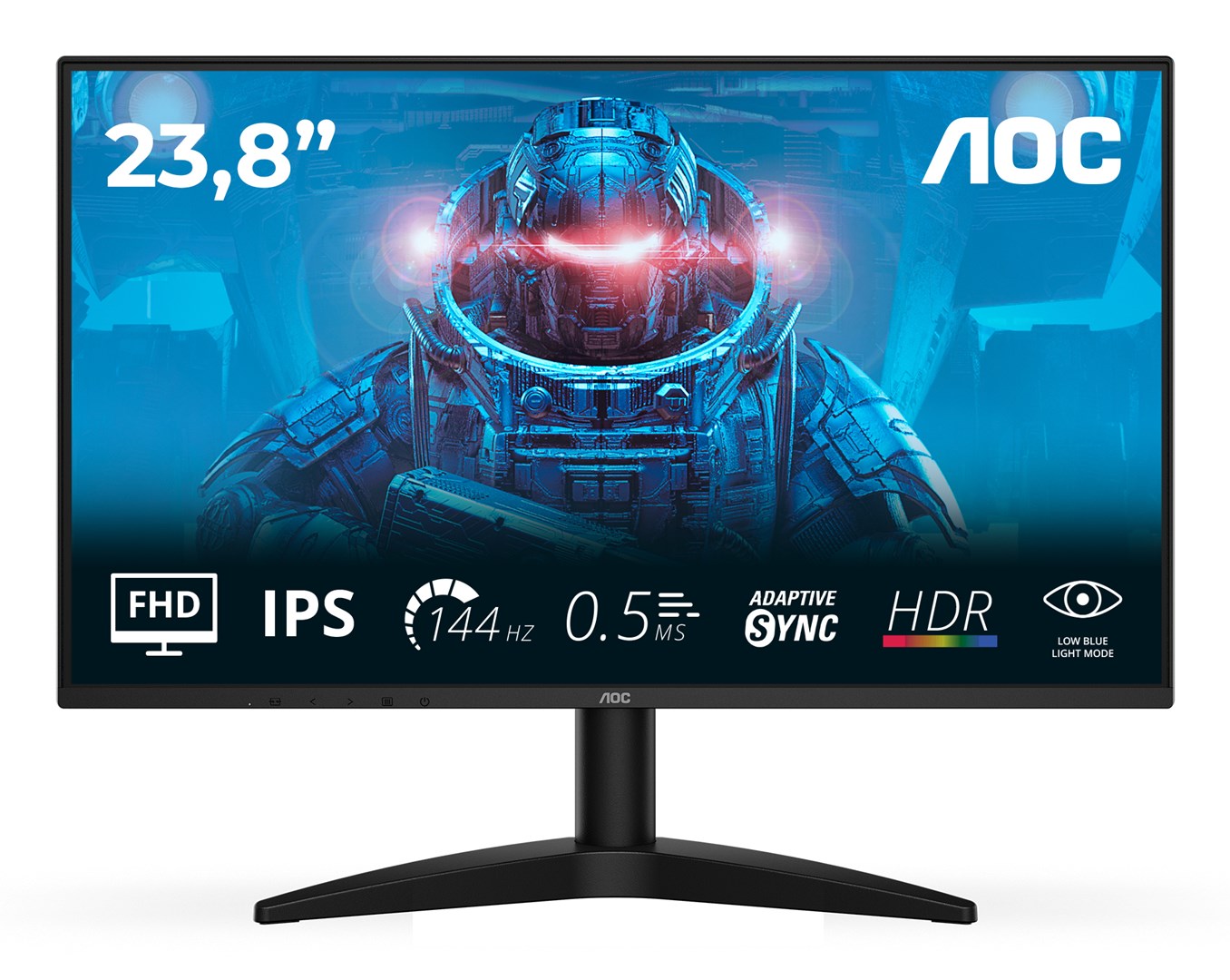 AOC 24B36X tietokonenäyttö 60,5 cm (23,8") 1920 x 1080 pikseliä Full HD LED Musta