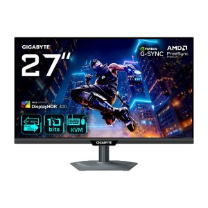 GIGABYTE M27UP 27 tuuman 4K UHD -pelinäyttö - kaksoistila (4K 160Hz tai FHD 320Hz), 3840 x 2160, 1ms, 350 cd/m², FreeSync Premium Pro, DisplayHDR400, HDMI 2.1, Displayport 1.4