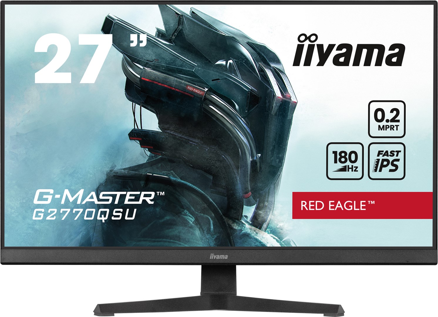 iiyama G-MASTER G2770QSU-B6 tietokonenäyttö 68,6 cm (27") 2560 x 1440 pikseliä Wide Quad HD LED Musta
