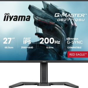 iiyama G-MASTER GB2771QSU-B1 tietokonenäyttö 68,6 cm (27") 2560 x 1440 pikseliä Wide Quad HD Black