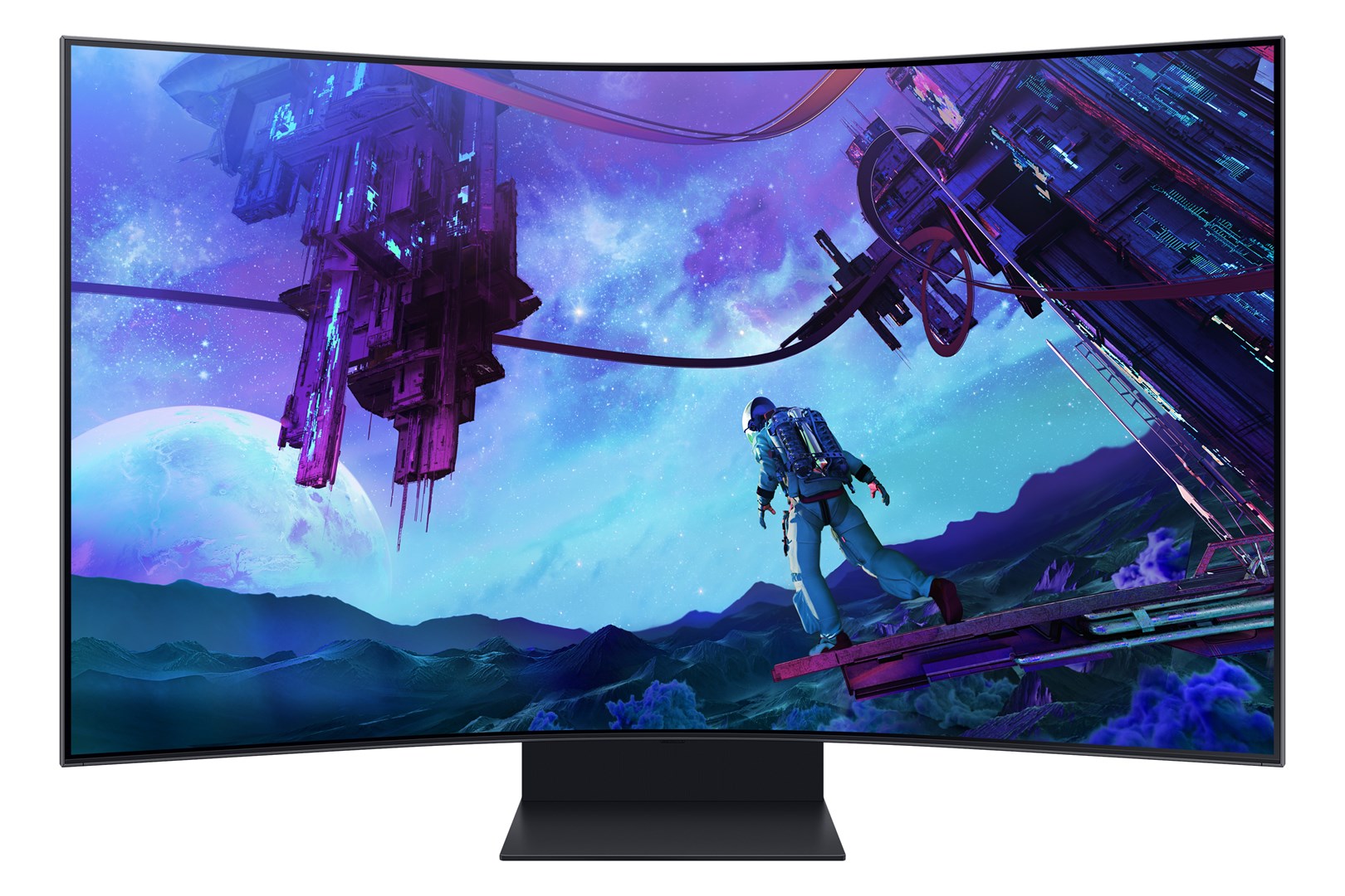 Samsung G97NC tietokonenäyttö 139,7 cm (55") 3840 x 2160 pikseliä 4K Ultra HD LED Musta
